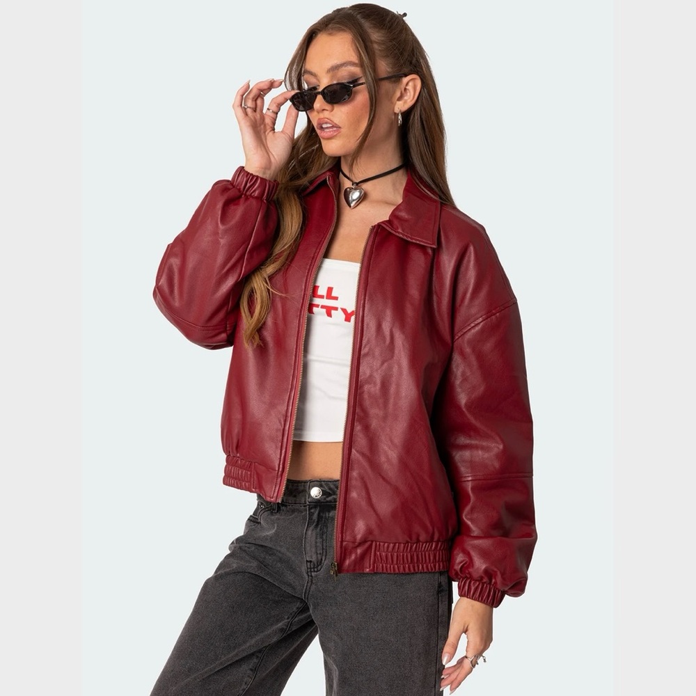 Red Bomber Jacket - image 6